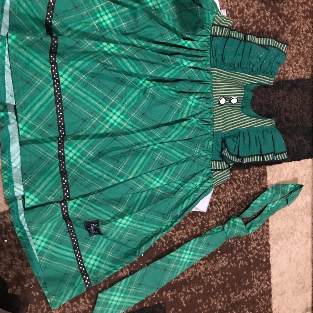 Girls 5T Top & Boys Tie - Christmas Set